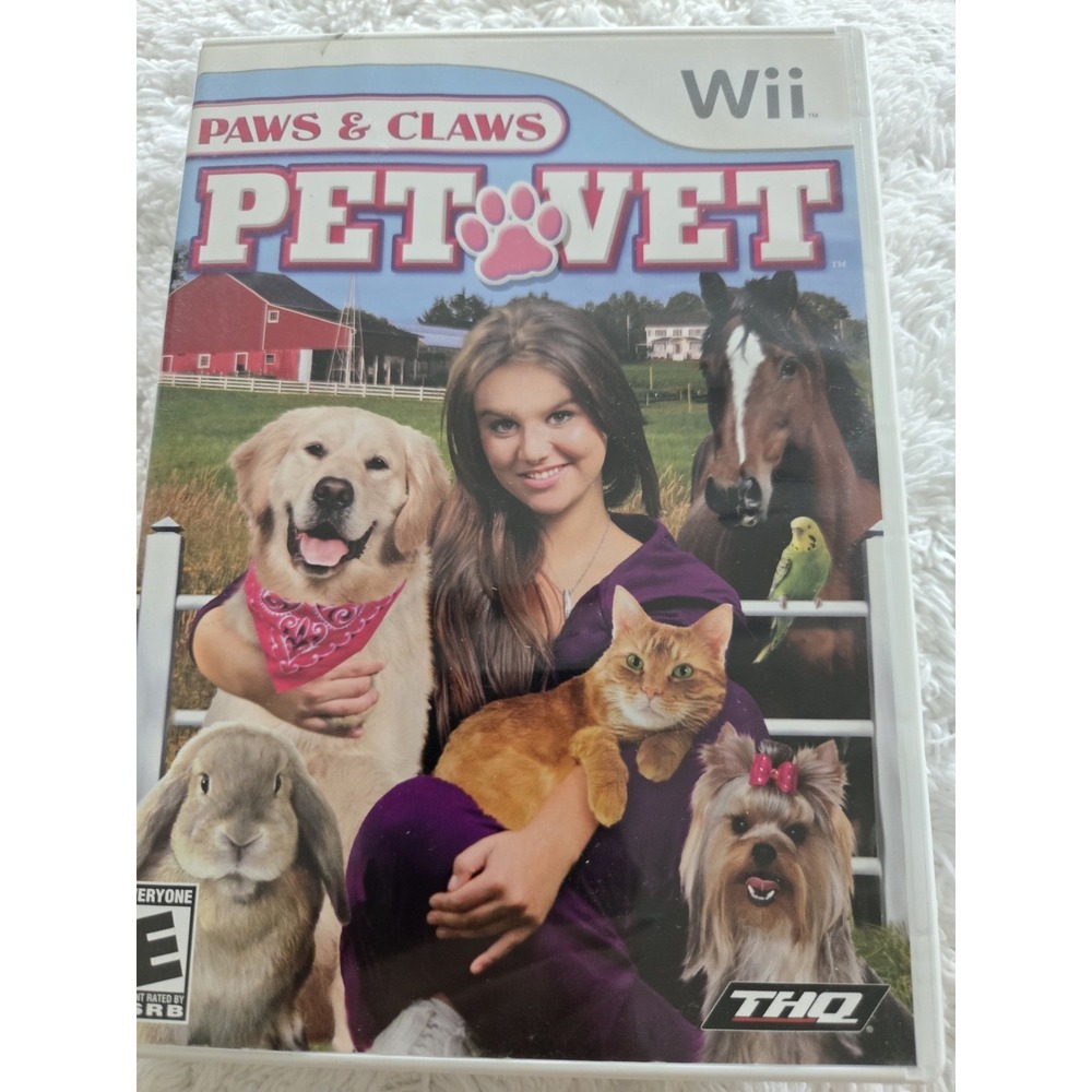 Paws And Claws Pet Vet - Nintendo Wii No Manual,bring back animals to health